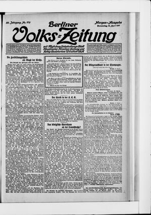 Berliner Volkszeitung on Apr 13, 1911