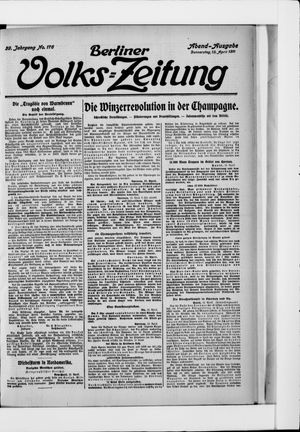 Berliner Volkszeitung on Apr 13, 1911