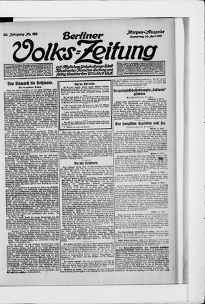 Berliner Volkszeitung vom 20.04.1911