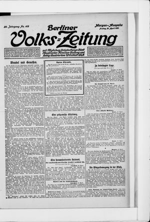 Berliner Volkszeitung vom 21.04.1911