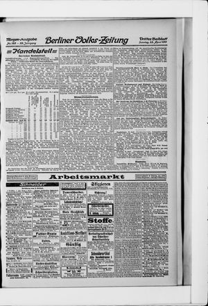 Berliner Volkszeitung vom 23.04.1911