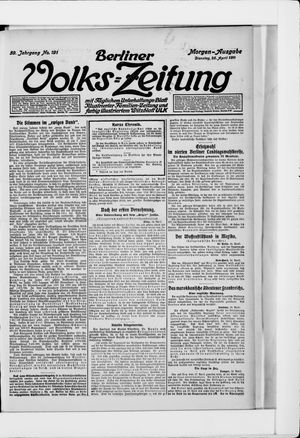Berliner Volkszeitung vom 25.04.1911
