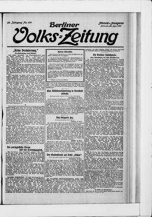 Berliner Volkszeitung on Apr 26, 1911