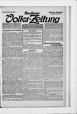 Berliner Volkszeitung vom 28.04.1911