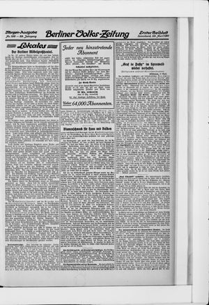 Berliner Volkszeitung vom 29.04.1911