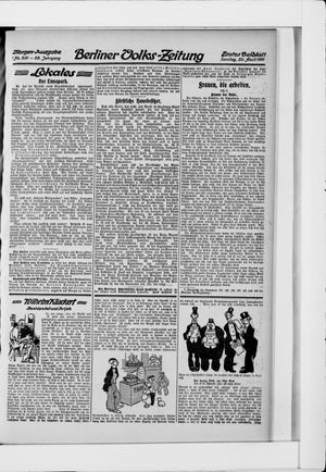 Berliner Volkszeitung vom 30.04.1911