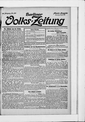 Berliner Volkszeitung vom 02.05.1911