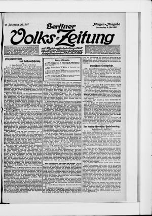 Berliner Volkszeitung vom 04.05.1911