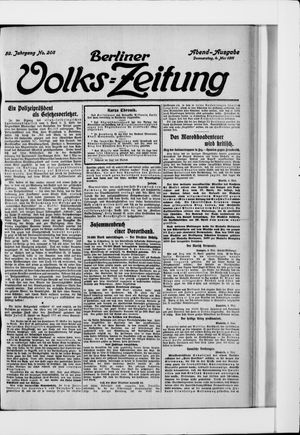 Berliner Volkszeitung on May 4, 1911
