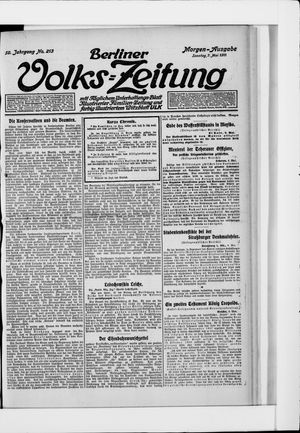 Berliner Volkszeitung vom 07.05.1911