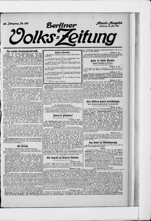 Berliner Volkszeitung vom 10.05.1911