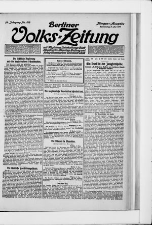 Berliner Volkszeitung vom 11.05.1911