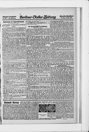 Berliner Volkszeitung vom 12.05.1911