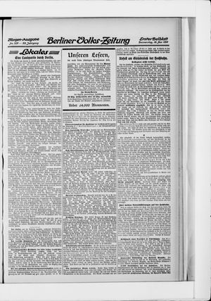 Berliner Volkszeitung on May 18, 1911