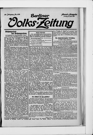 Berliner Volkszeitung vom 19.05.1911