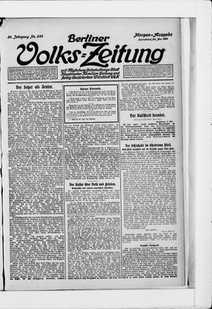 Berliner Volkszeitung vom 20.05.1911