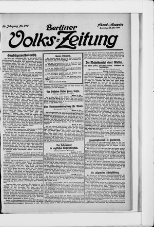 Berliner Volkszeitung vom 23.05.1911
