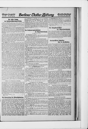 Berliner Volkszeitung on May 27, 1911