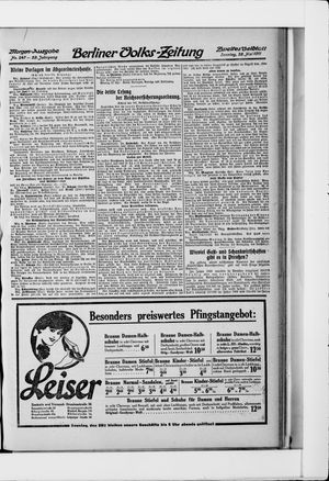 Berliner Volkszeitung vom 28.05.1911