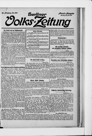 Berliner Volkszeitung on May 29, 1911