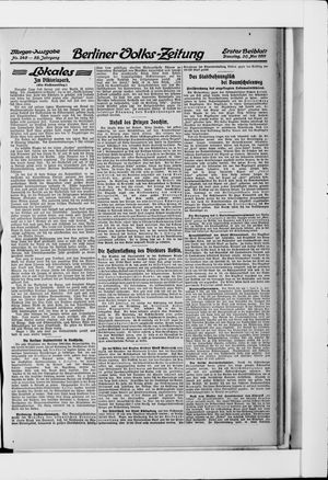 Berliner Volkszeitung vom 30.05.1911