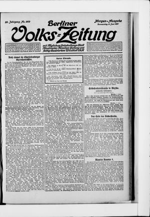 Berliner Volkszeitung vom 08.06.1911