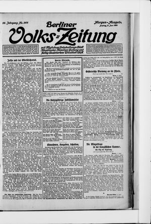 Berliner Volkszeitung vom 09.06.1911