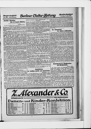 Berliner Volkszeitung vom 11.06.1911