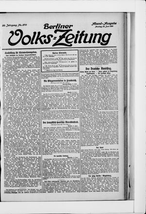 Berliner Volkszeitung vom 12.06.1911
