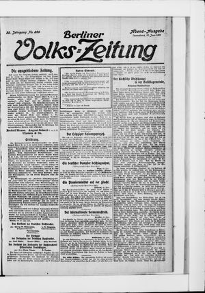 Berliner Volkszeitung vom 17.06.1911