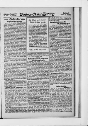 Berliner Volkszeitung vom 23.06.1911