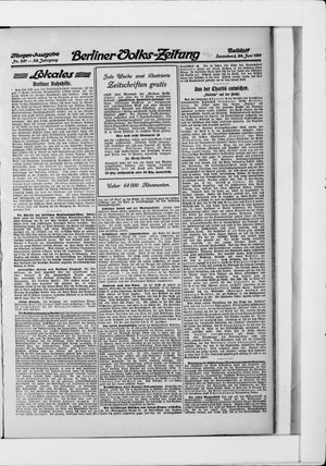 Berliner Volkszeitung vom 24.06.1911