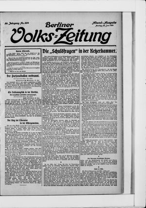 Berliner Volkszeitung vom 26.06.1911