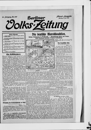 Berliner Volkszeitung vom 03.07.1911