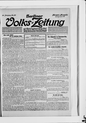 Berliner Volkszeitung vom 09.07.1911