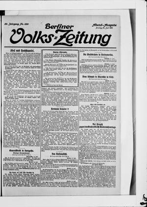 Berliner Volkszeitung vom 14.07.1911