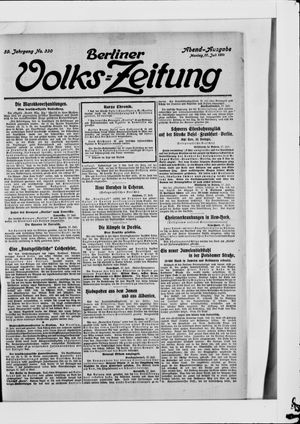 Berliner Volkszeitung vom 17.07.1911