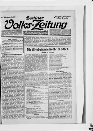 Berliner Volkszeitung vom 18.07.1911