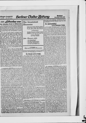 Berliner Volkszeitung vom 18.07.1911