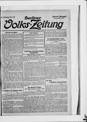 Berliner Volkszeitung vom 18.07.1911