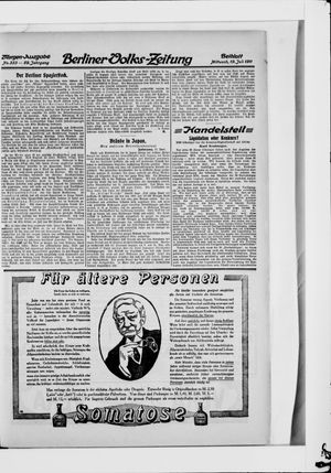 Berliner Volkszeitung vom 19.07.1911