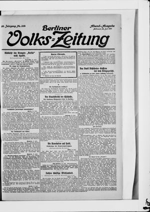 Berliner Volkszeitung on Jul 19, 1911