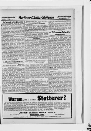 Berliner Volkszeitung vom 23.07.1911