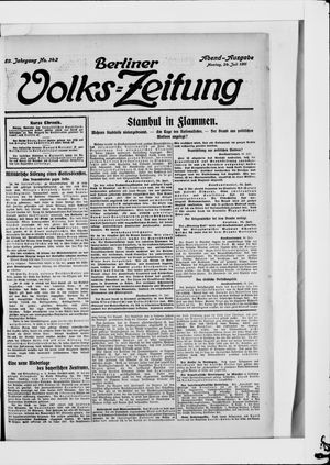 Berliner Volkszeitung vom 24.07.1911