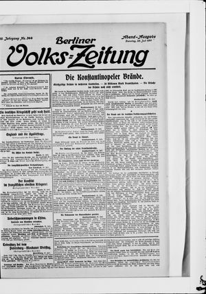 Berliner Volkszeitung vom 25.07.1911