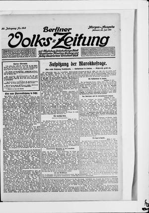 Berliner Volkszeitung vom 26.07.1911