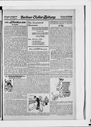 Berliner Volkszeitung vom 30.07.1911