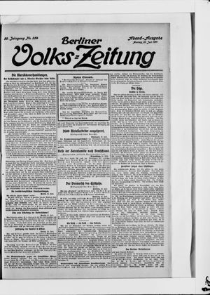 Berliner Volkszeitung vom 31.07.1911