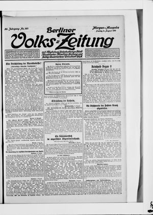 Berliner Volkszeitung vom 04.08.1911