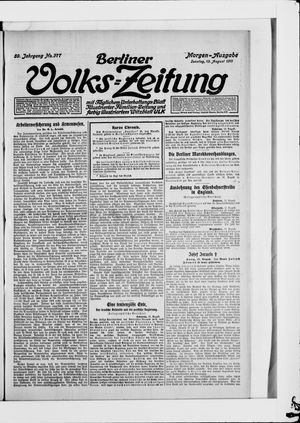 Berliner Volkszeitung vom 13.08.1911